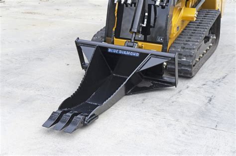 mini skid steer stump bucket|blue diamond mini stump bucket.